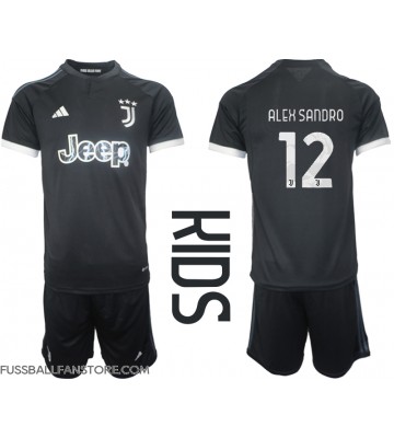 Juventus Alex Sandro #12 Replik 3rd trikot Kinder 2023-24 Kurzarm (+ Kurze Hosen)